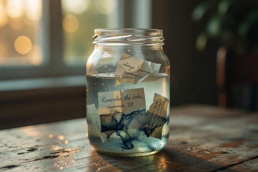 Snapchat Memories screen showing saved snaps organized by date