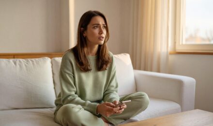 Person holding a smartphone deciding whether to delete social media apps