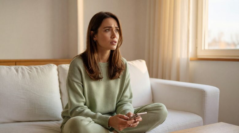 Person holding a smartphone deciding whether to delete social media apps