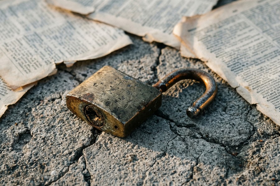 Infographic showing password strength scale from weak single words to strong random passphrases