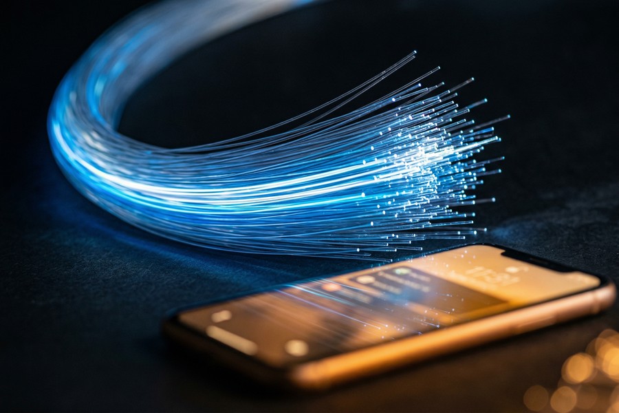 Telegram cloud sync across desktop, tablet, and mobile devices shown simultaneously