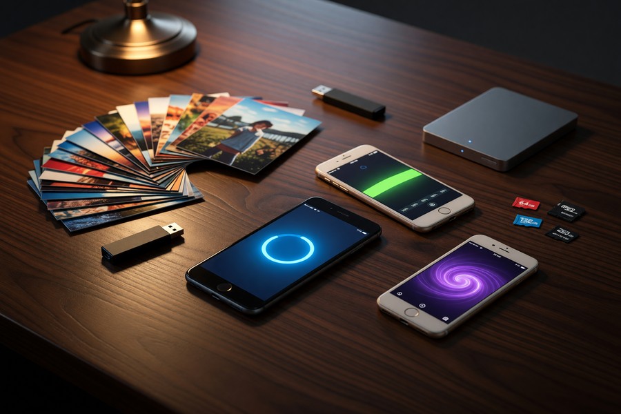 Side-by-side comparison of top file transfer apps on a desktop screen