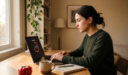 Best Pomodoro timer apps displayed on a smartphone and laptop screen for deep work focus