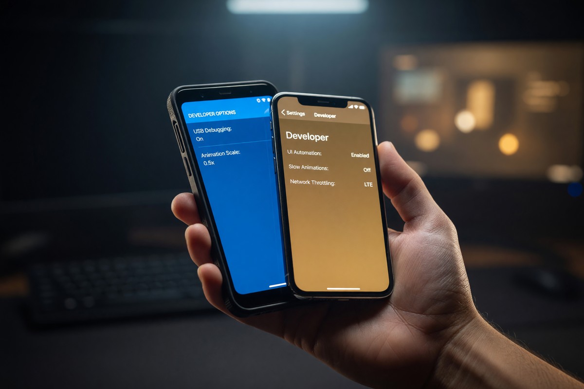 iPhone vs Android Developer Mode: Tools and Access Snap Messages