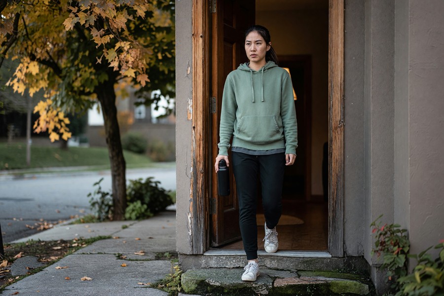 A smartphone screen showing a habit tracking app with mood charts and daily streaks