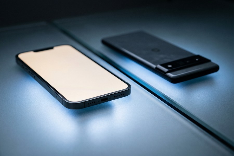 iPhone Settings screen showing the Text Message Forwarding toggle and linked devices list