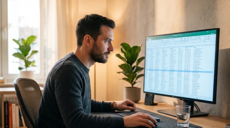 Person removing personal information from data broker websites on a laptop
