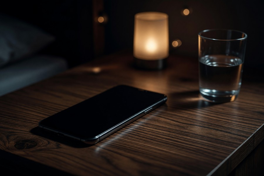 Clock and smartphone showing time zone settings for scheduling messages