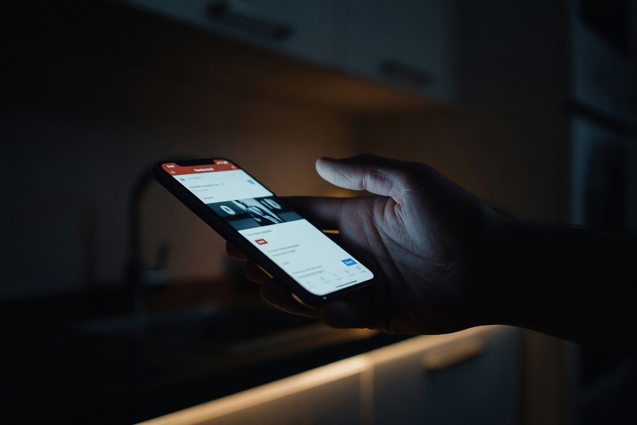 Flowchart showing what to do immediately after clicking a suspicious phishing text link