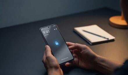 Android phone screen showing built-in app lock settings to secure apps without third-party software