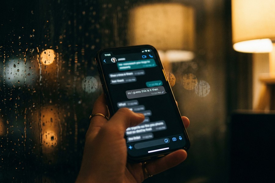 WhatsApp message status icons showing single gray tick, double gray tick, and double blue tick in sequence