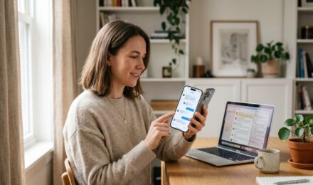 Threaded message replies organizing a busy group chat conversation on a smartphone screen