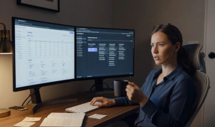 Notion vs Obsidian note-taking apps comparison on a laptop screen