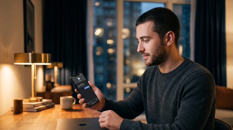 Private messaging app alternatives displayed on a smartphone screen with a privacy lock icon