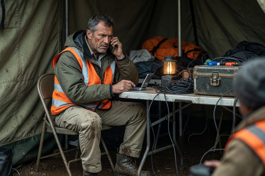 Flowchart showing decision process for choosing RCS versus SMS based on device and connectivity