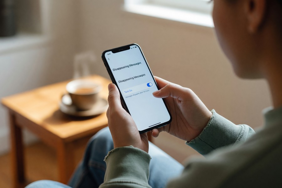 Person choosing between Signal and Telegram apps on a smartphone screen