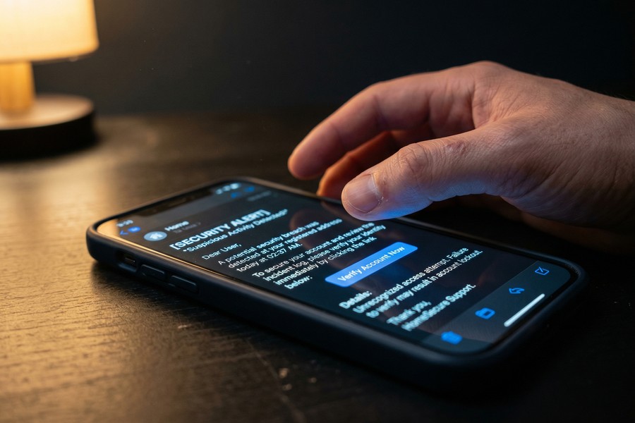 Smartphone screen showing two-factor authentication enabled in a smart doorbell security app
