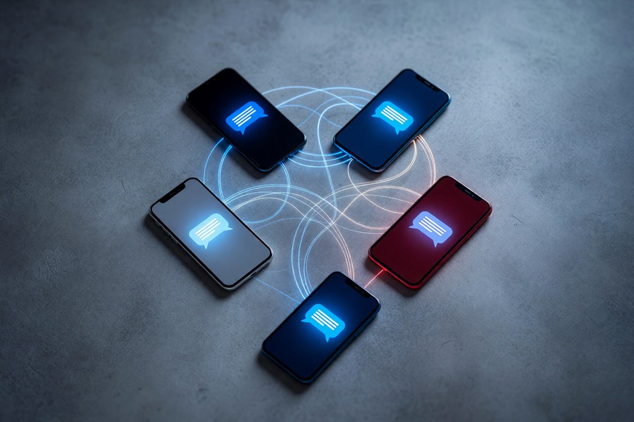 Screenshot showing RCS chat settings enabled on an Android Google Messages interface