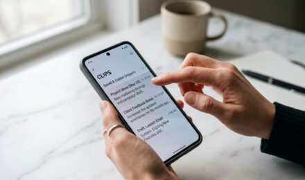 iPhone screen showing clipboard data with a clear clipboard option highlighted