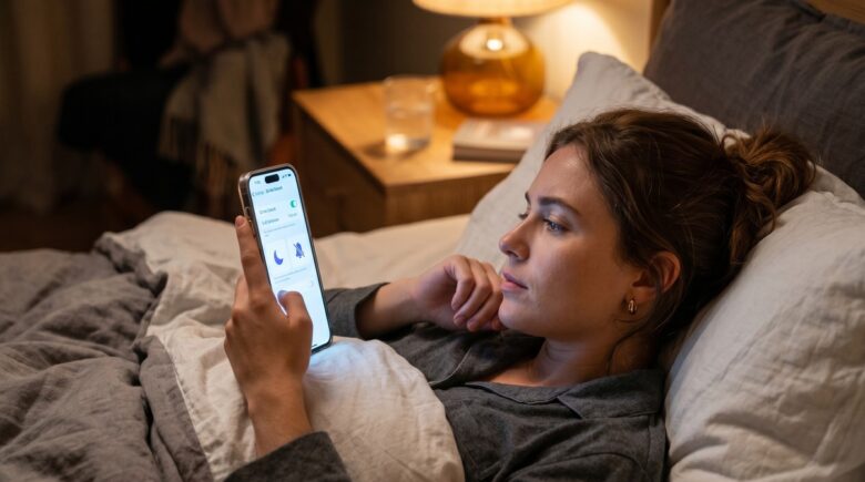 iPhone screen showing Do Not Disturb and Sleep Focus mode options side by side in the Focus settings menu