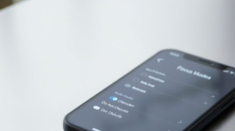 Side-by-side comparison of iPhone Focus Modes settings and Android Digital Wellbeing dashboard showing app limits and usage tracking