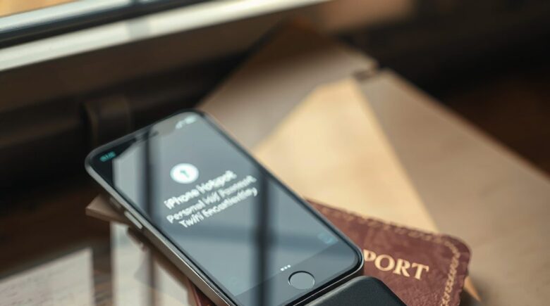 Comparison of iPhone personal hotspot and pocket WiFi device for travel connectivity