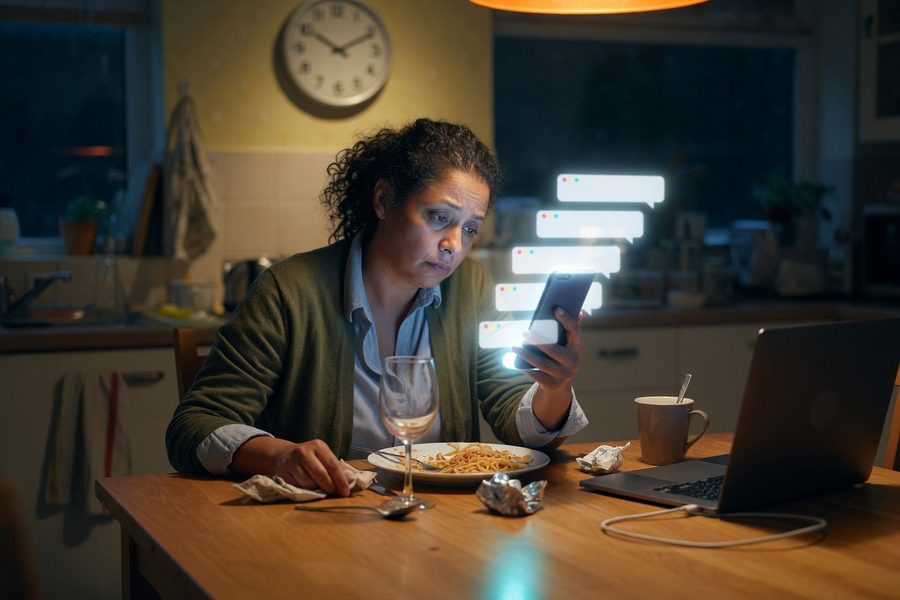 Teacher silencing notifications after school hours to protect personal time